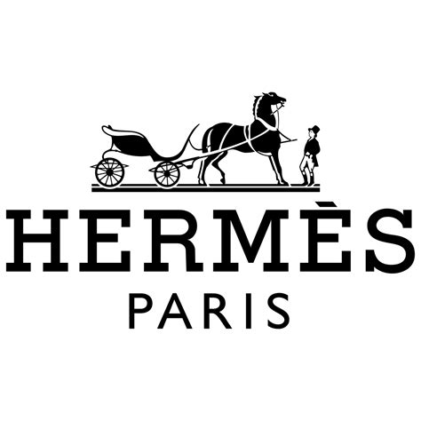 hermes logo white on black